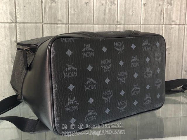 MCM雙肩背包 原單 24K黃金五金件 幹邑色Visetos塗層材料 高端MCM男士背包  mdmc1102